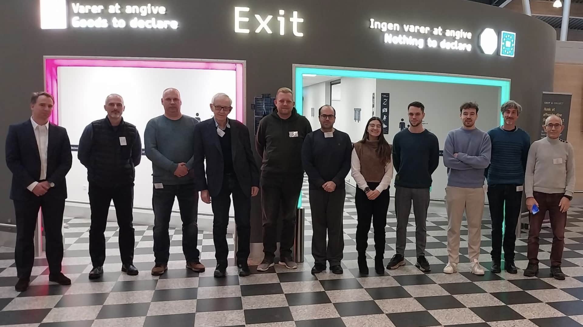 BAG-INTEL Use Case 1 Deployment at Billund Airport premises - Team group picture at arrivals